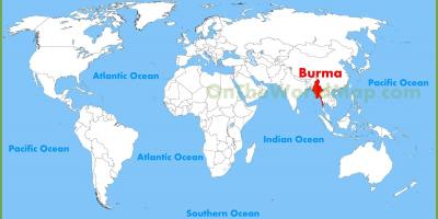 미얀마에 위치 지도