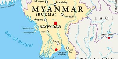 미얀마에 국가 지도